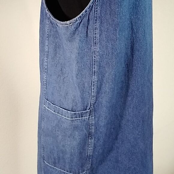 VTG MATCH MADE IN U.S.A WOMEN DENIM DRESS SIZE M - Picture 10 of 16